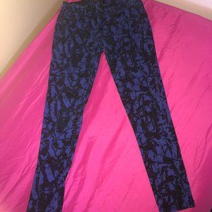 Unique Blue and Black Pattern Levi's Jeans